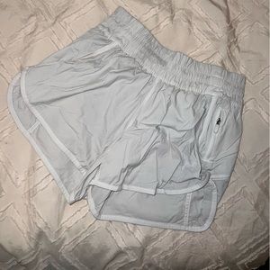 White lulu shorts size 4